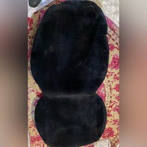 Black Sheepskin Car Seat Cover- see attached measurements